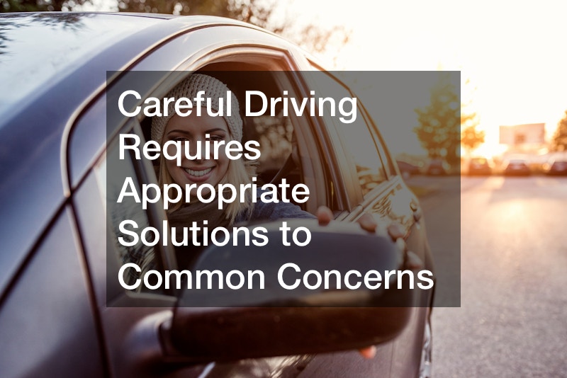 Careful Driving Requires Appropriate Solutions to Common Concerns